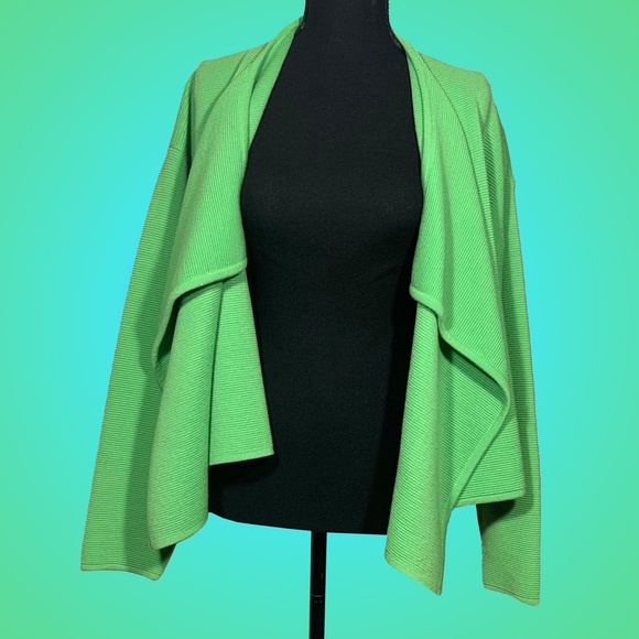 Escada Vintage Lime Green Cardigan - Picture 2 of 4